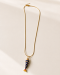 the navy fish necklace