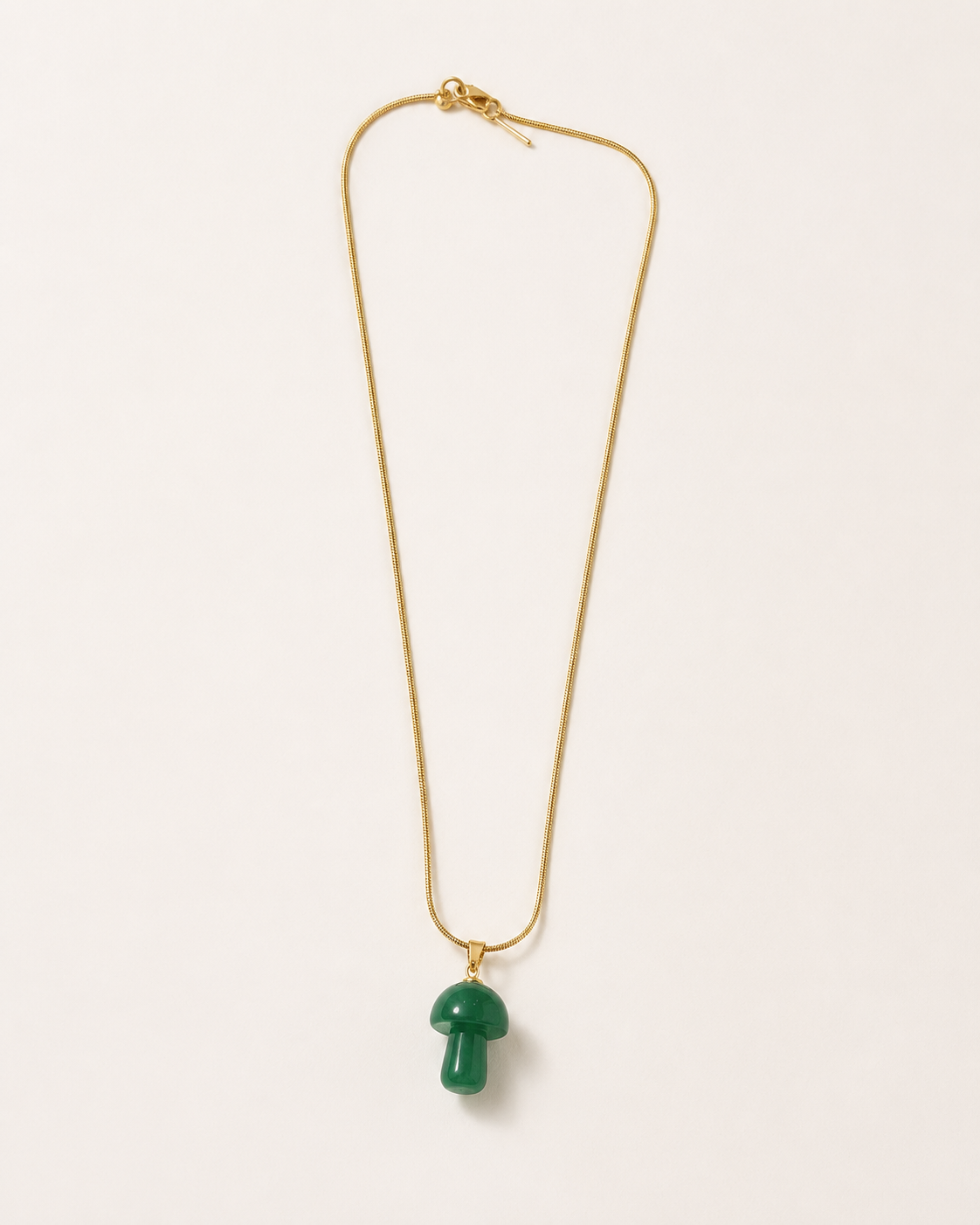 the green aventurine lucky mushroom