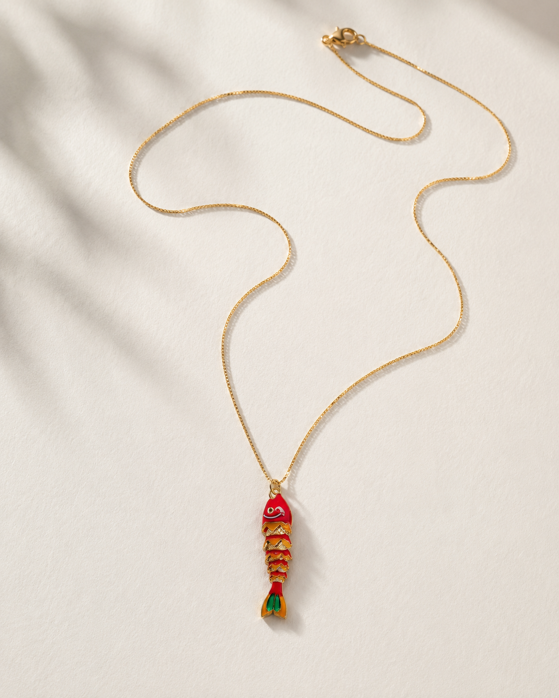 red sardine necklace