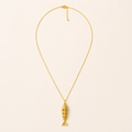golden sardine necklace