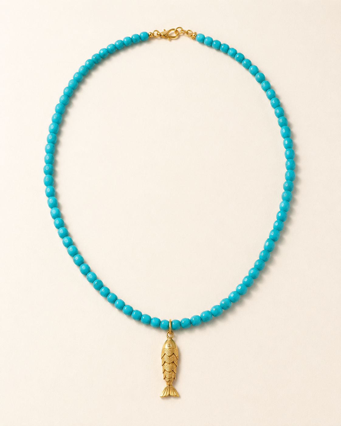 beaded golden fish