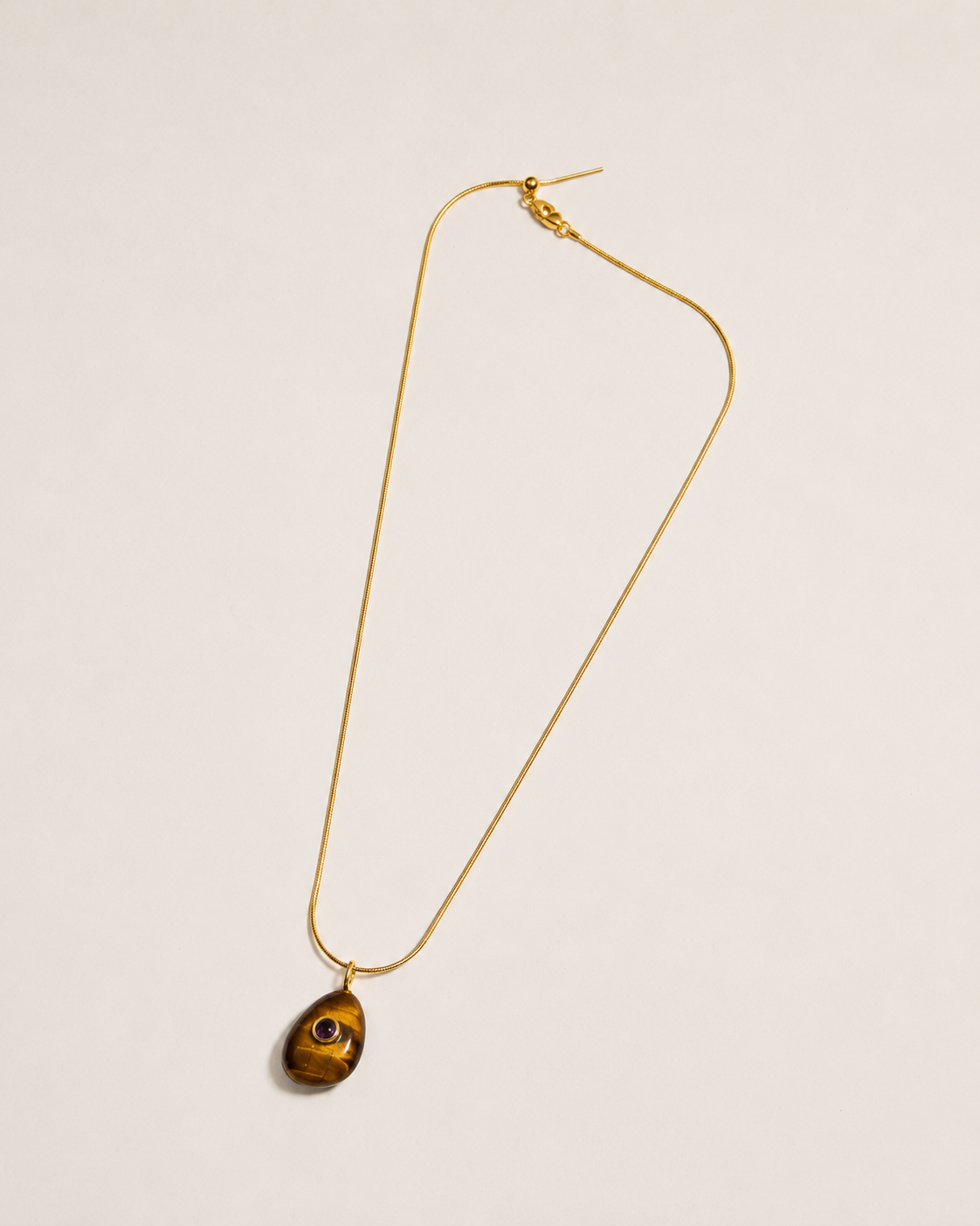 the tiger's eye talisman necklace